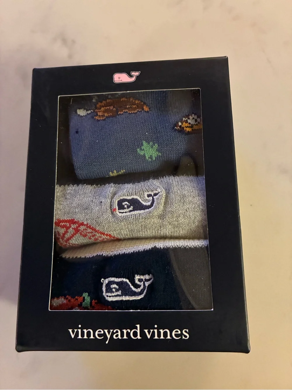 NWT VINEYARD VINES 3 Pack Socks - Thanksgiving Icons One Size